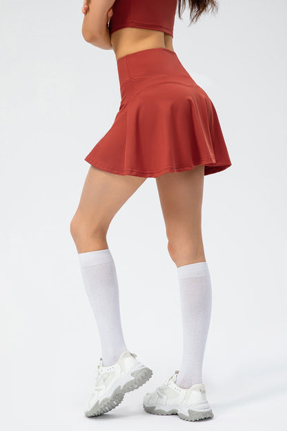 Pleated Tennis Skirt with Built-In Short Liner – Stylish &amp; Functional