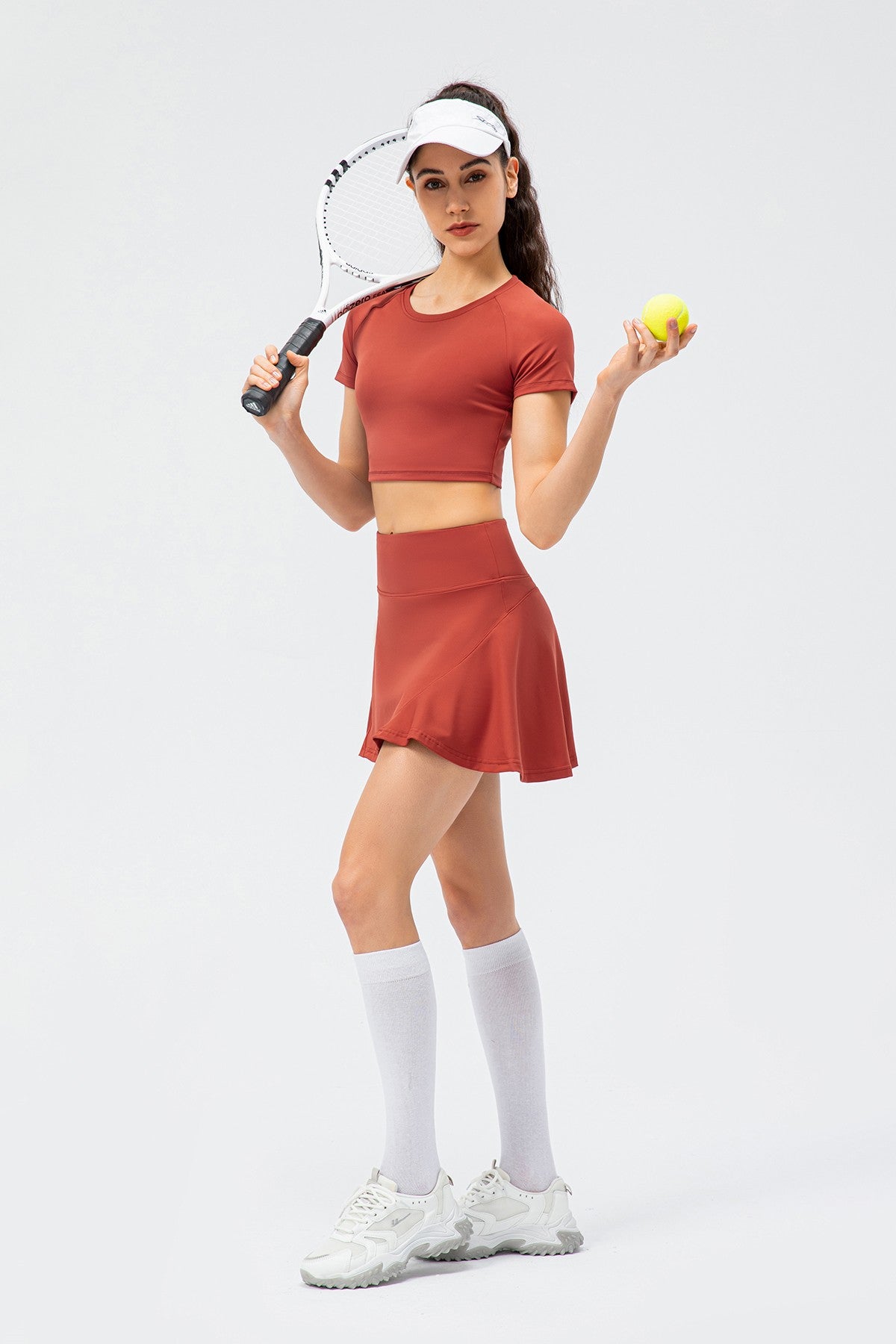 Pleated Tennis Skirt with Built-In Short Liner – Stylish &amp; Functional