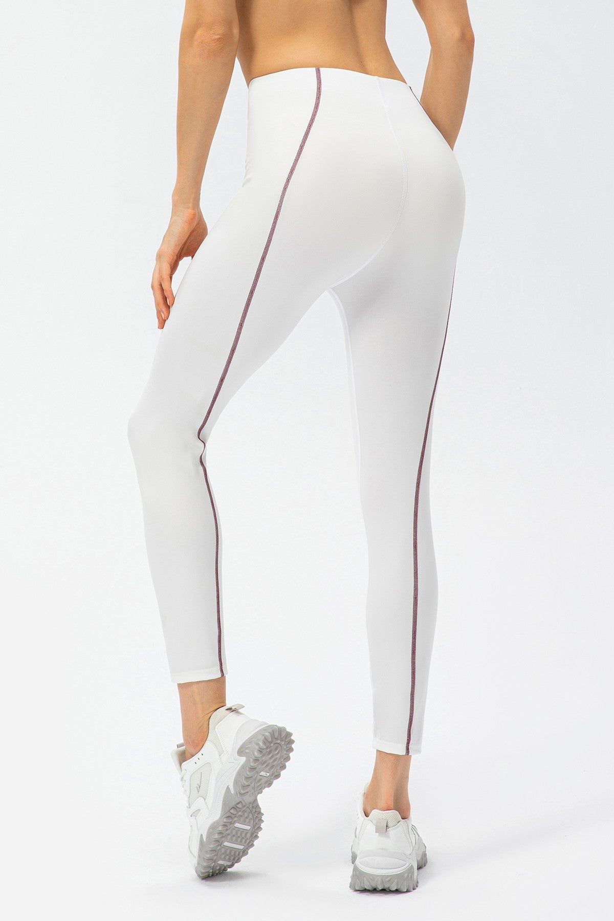 Contrast Trim High Waisted Ankle Leggings - Sleek Design &amp; Perfect Fit