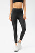 Contrast Trim High Waisted Ankle Leggings - Sleek Design & Perfect Fit