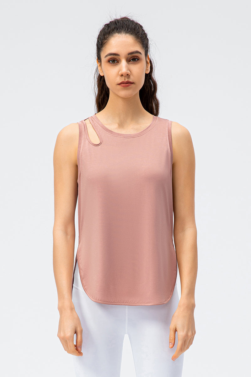 Shoulder Hollow-Carved Tank Tops for Stylish Summer Wear