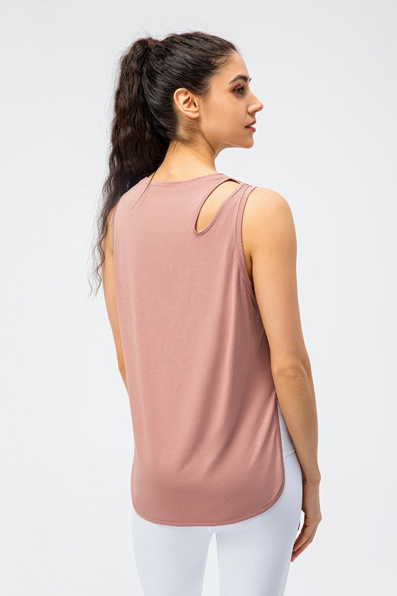 Shoulder Hollow-Carved Tank Tops for Stylish Summer Wear