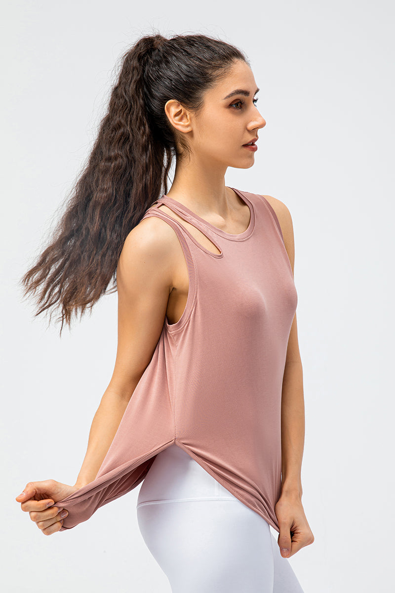 Shoulder Hollow-Carved Tank Tops for Stylish Summer Wear