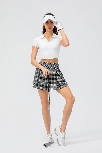 Pleated Tennis Skirts with Built-in Liner | Stylish &amp; Functional Skirt