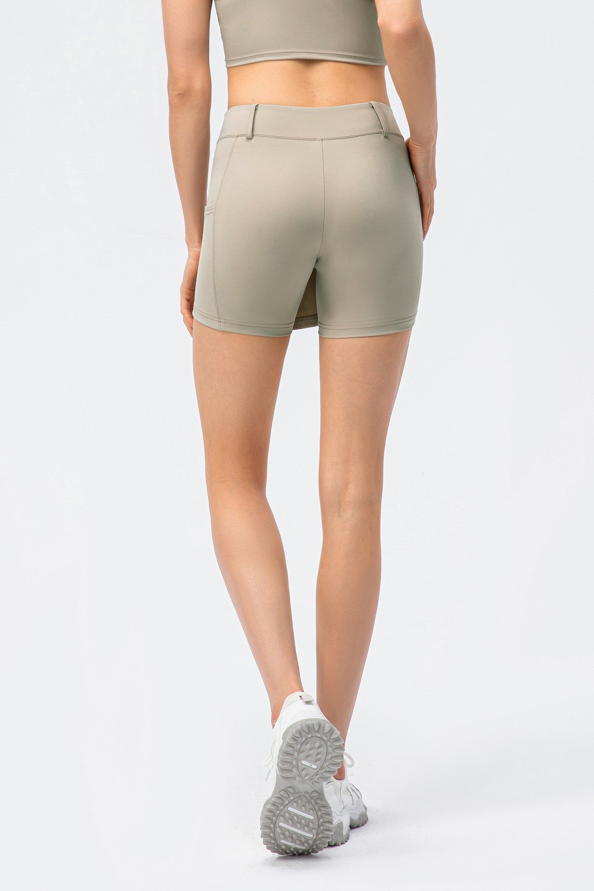 Mid-Waist Split Front Skort