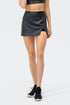 Faux Leather Tennis Skirts with Built-in Shorts | Trendy & Functional