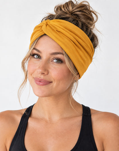 Elastic Wide Knotted Yoga &amp; Workout Headbands