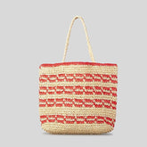 Straw Beach Tote Bag Handmade Woven Hobo Handbag