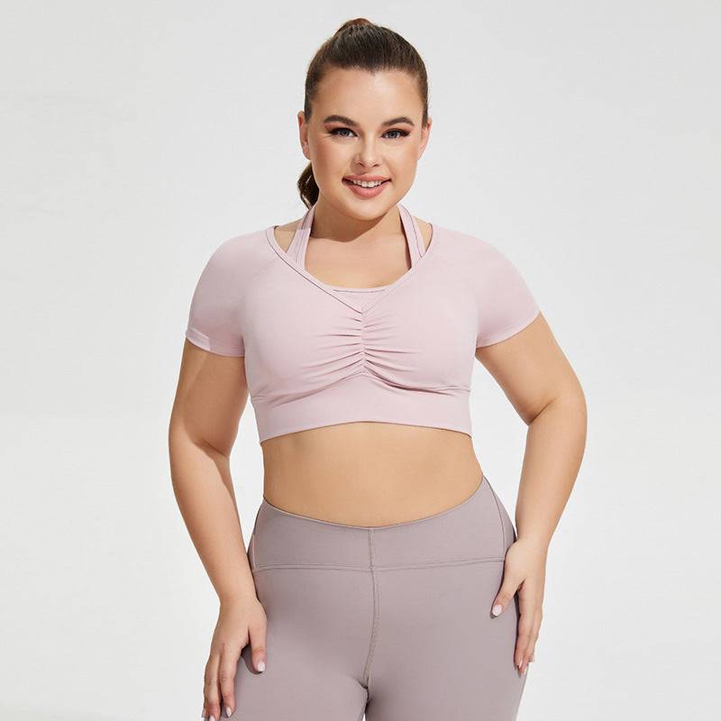 Plus Size Yoga Short Sleeve Top | Comfortable &amp; Stylish Activewear