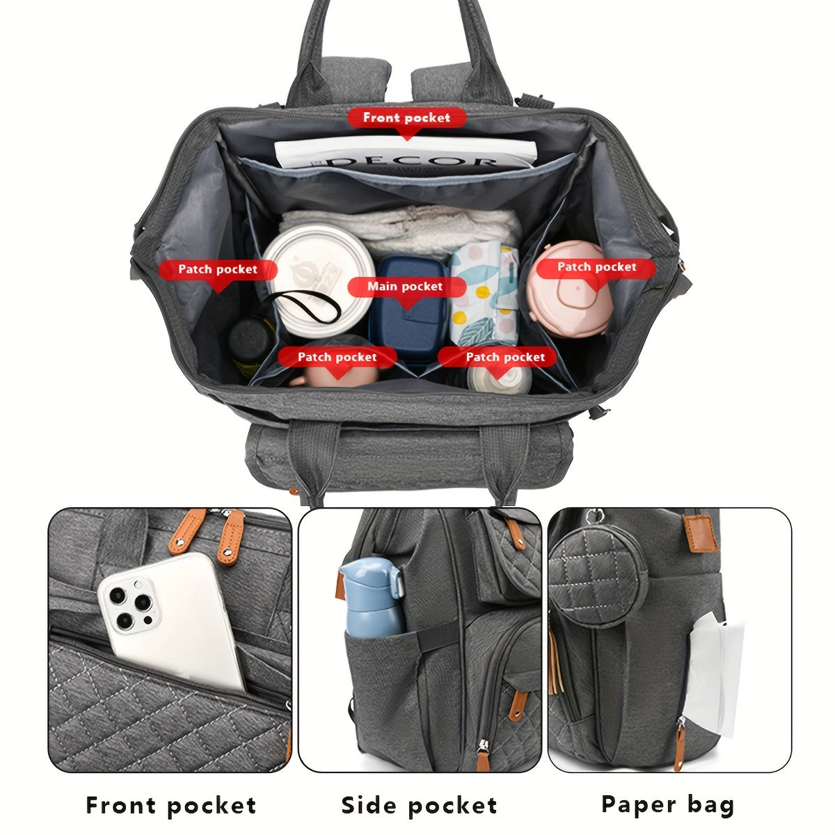 Large Capacity Portable Mom Storage Backpack 