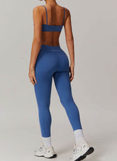 Sports Sets with Thin Strap Bra and Leggings