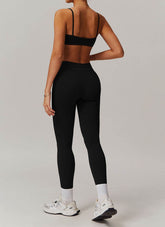 Sports Sets with Thin Strap Bra and Leggings