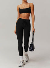 Sports Sets with Thin Strap Bra and Leggings