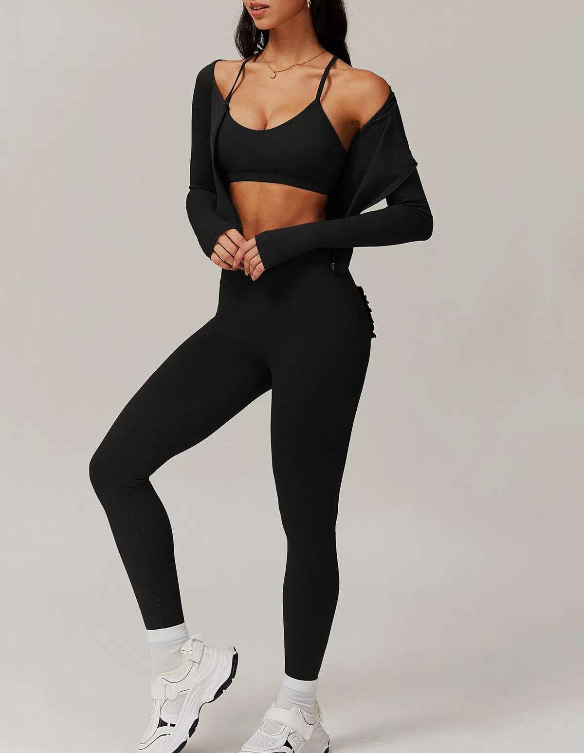 Fashion Yoga Set With Sports Jacket and Legging | Perfect for Practice