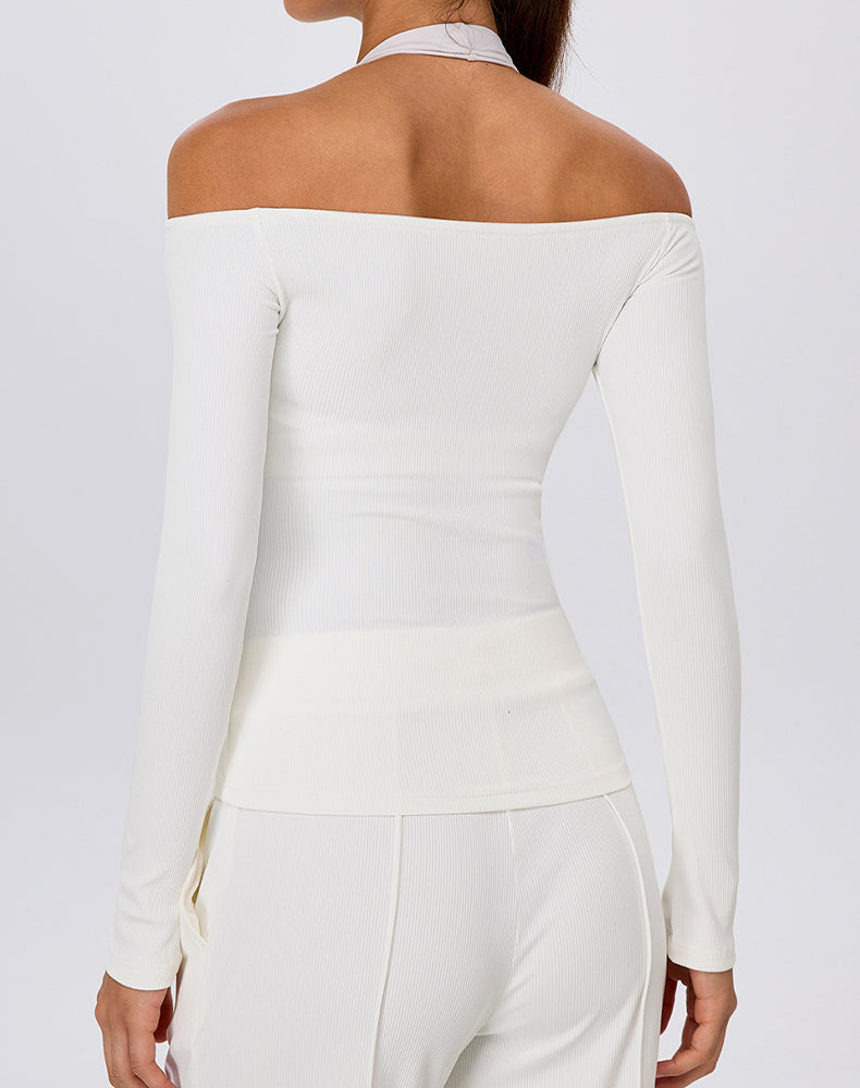 Off The Shoulder Long Sleeve Shirts