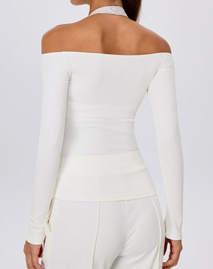 Off The Shoulder Long Sleeve Shirts