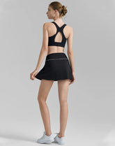 Athletic Tennis Set with Racerback Sports Bra and Golf Skirt -