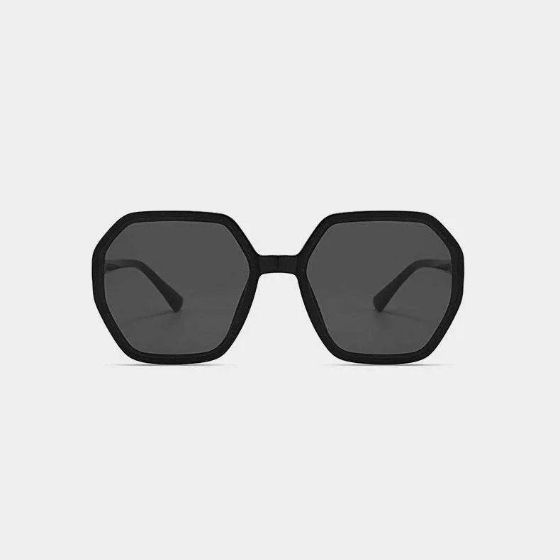 Oversized Vintage Hexagon Sunglasses -