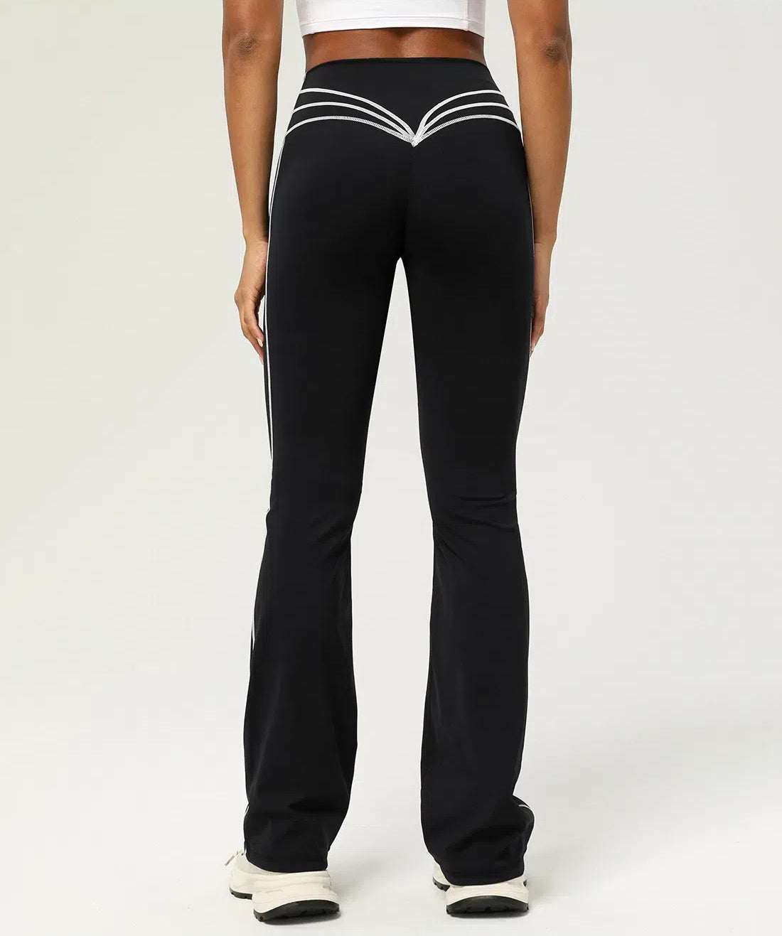 High Waist Black Yoga Flared Pant | Ideal for Any Workout and Active