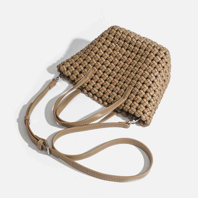 PU Woven Simple Handbag | Elegant &amp; Versatile Daily Accessory