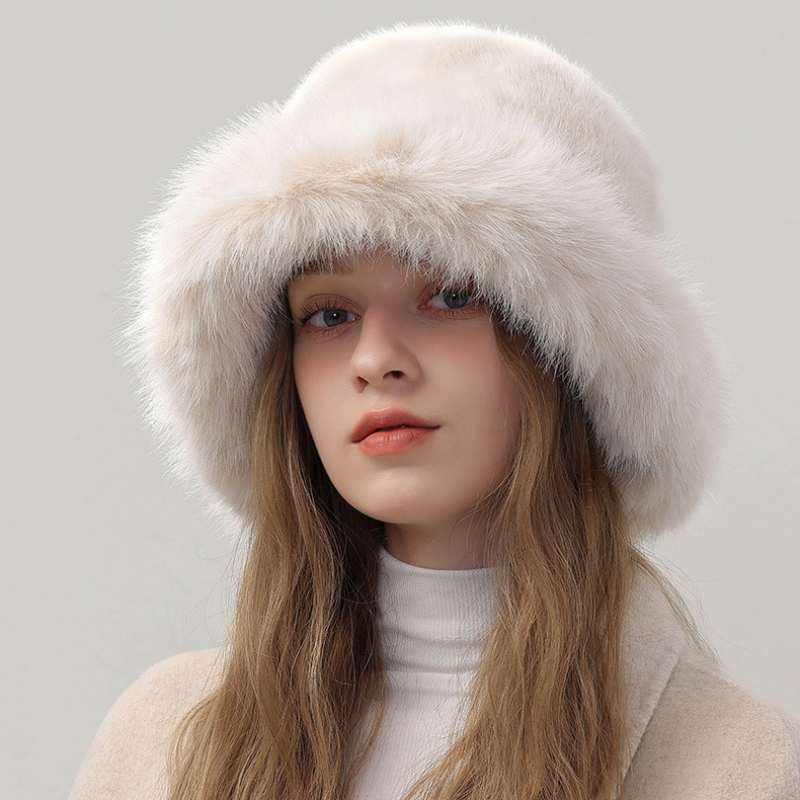 Plush Faux Fur Fluffy Bucket Hat | Luxuriously Cozy Winter Accessory