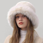 Plush Faux Fur Fluffy Bucket Hat