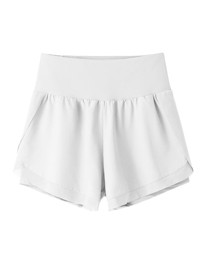 High Waisted Athletic Running Shorts with Pockets