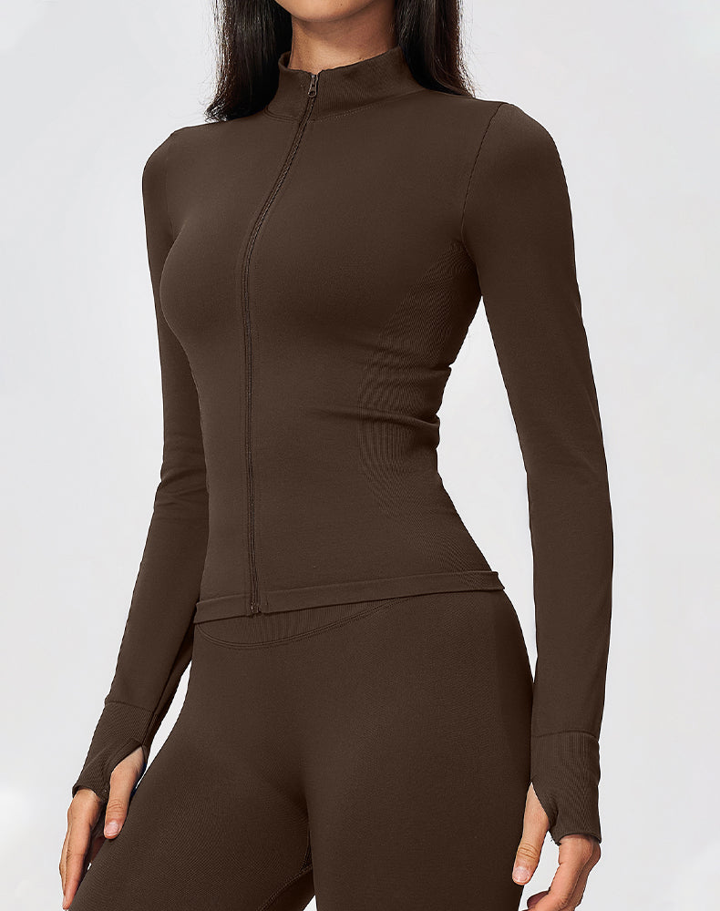 Slim Fit Full Zip Sports Jacket