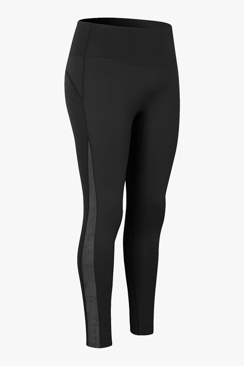 High Waist Workout Leggings with Mesh Inserts for Style and Comfort