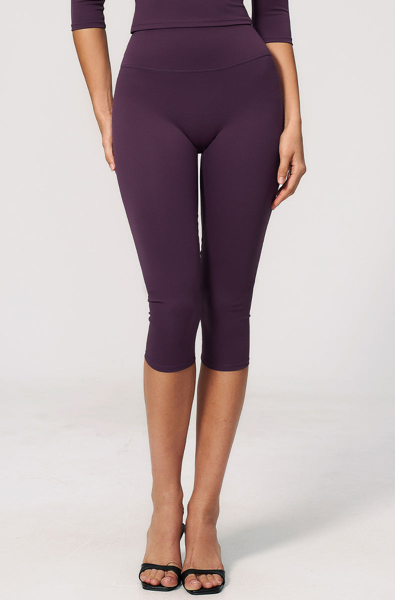 Tummy Control High Waisted Capri Yoga Leggings