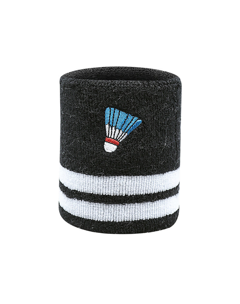 Badminton Embroidery Sports Wristband Set