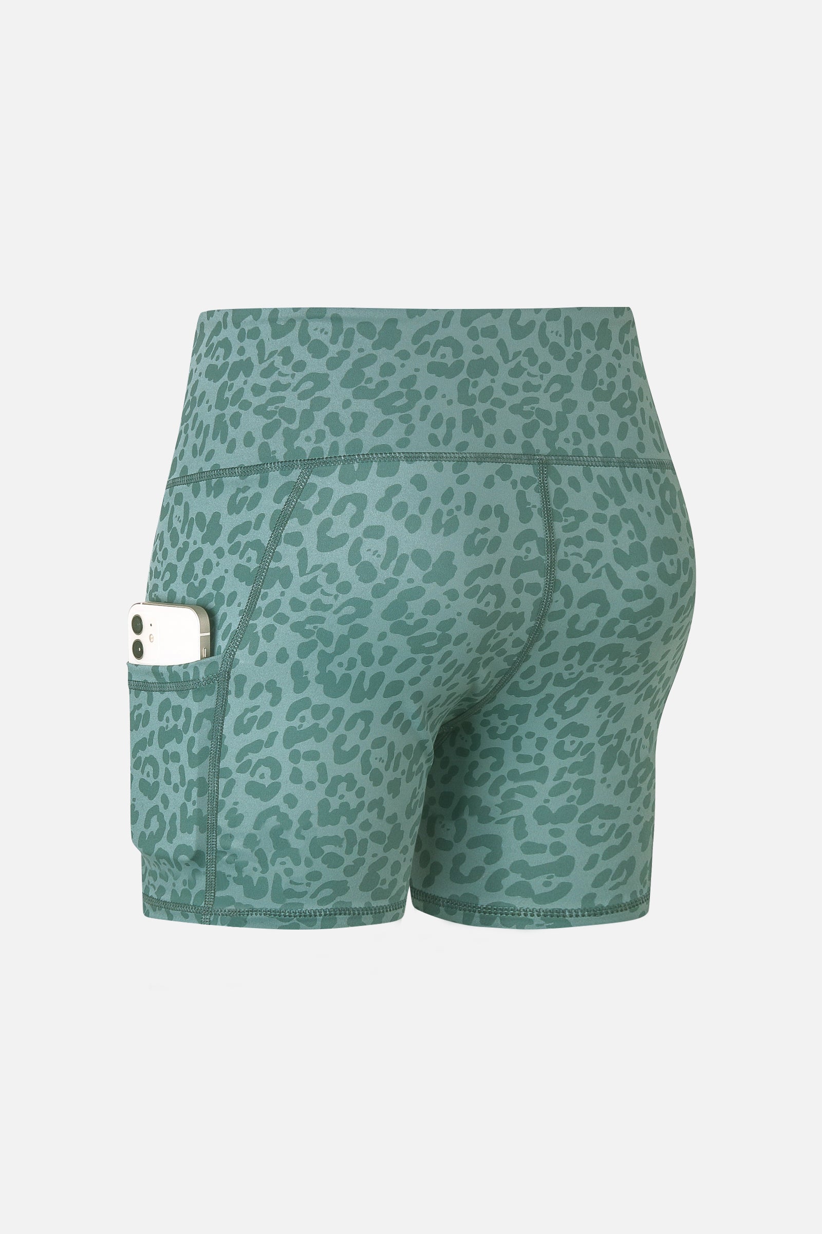 Camo Yoga Shorts with Pockets