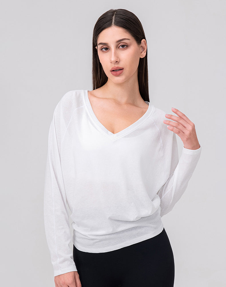 Tie Open Back Long Sleeve Mesh Yoga Tops