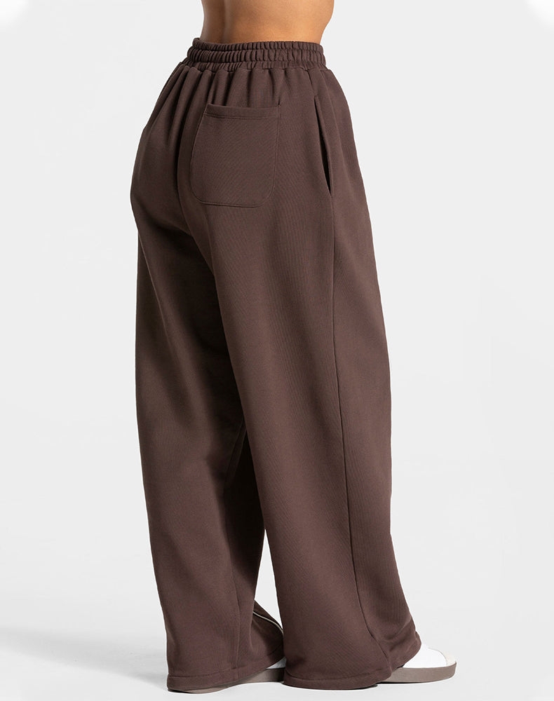 High Waist Wide Leg Lounge Sweatpants with Pockets