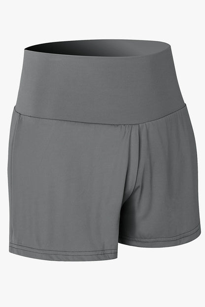 High-Rise Track Running Shorts