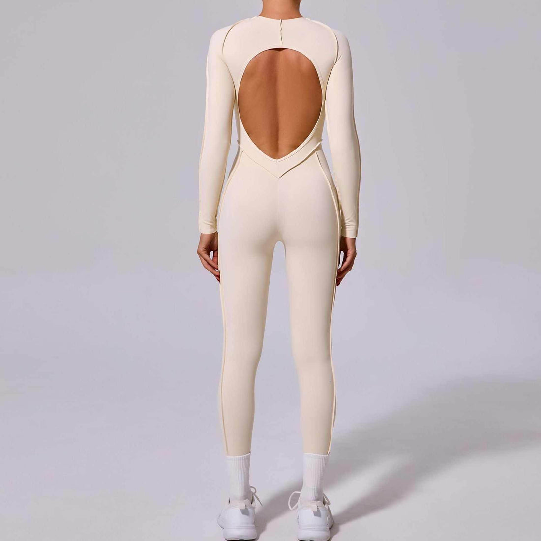 Long Sleeve Backless Yoga Jumpsuits