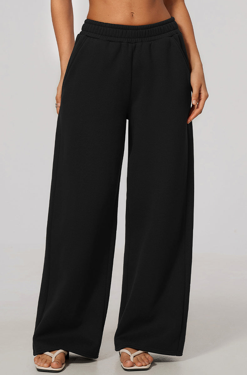 Wide Leg Casual Sweatpants with Pockets