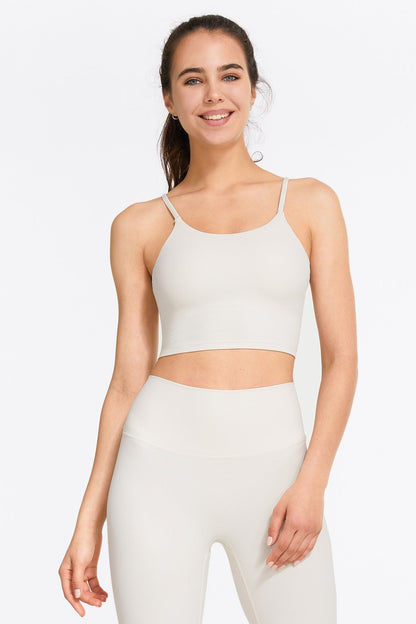 Ribbed Spaghetti Strap Cropped Camisole for Stylish Comfort and Fit