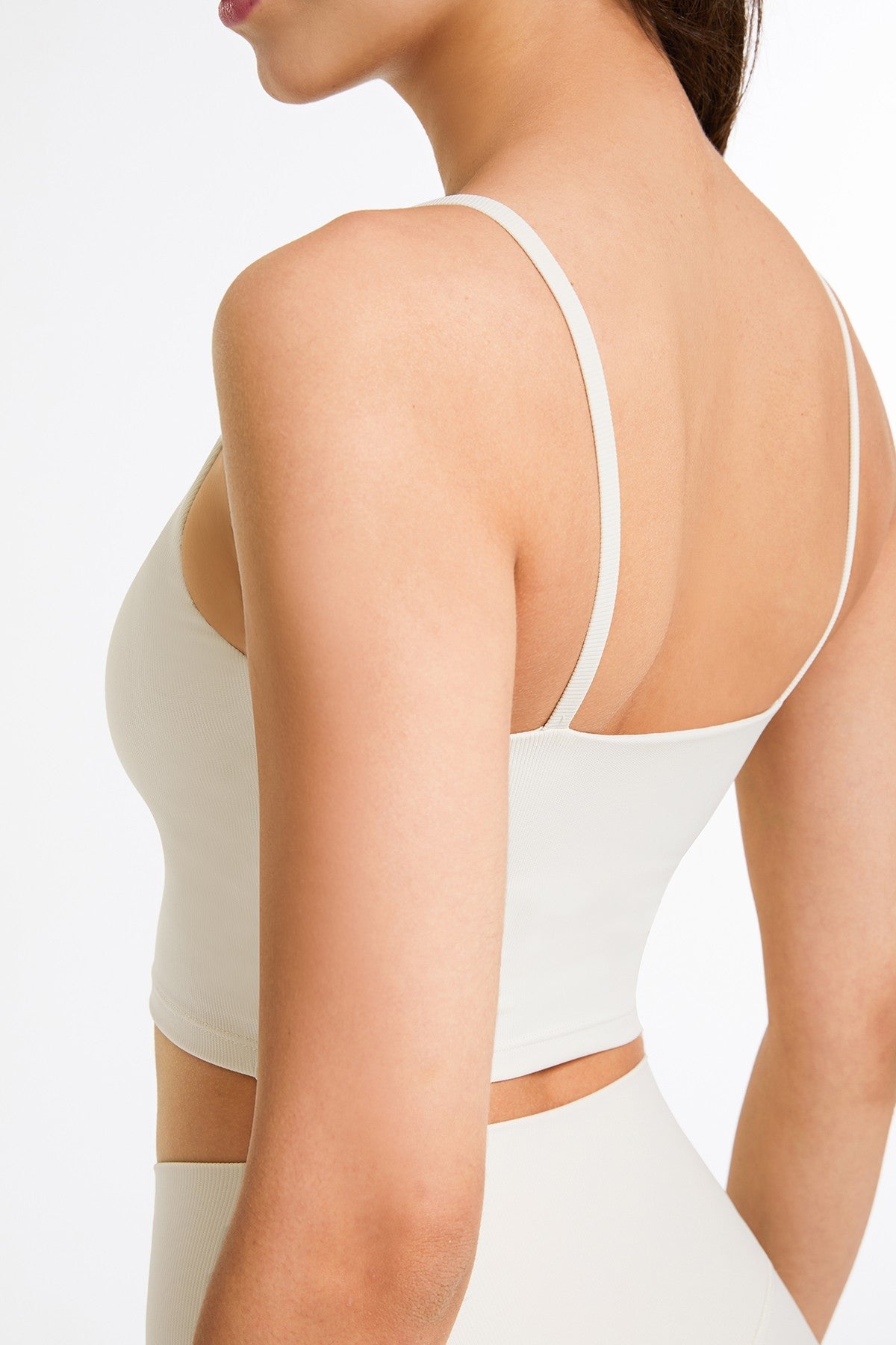 Ribbed Spaghetti Strap Cropped Camisole for Stylish Comfort and Fit