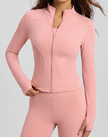 Slim Fit Sports Jacket with Thumb Holes
