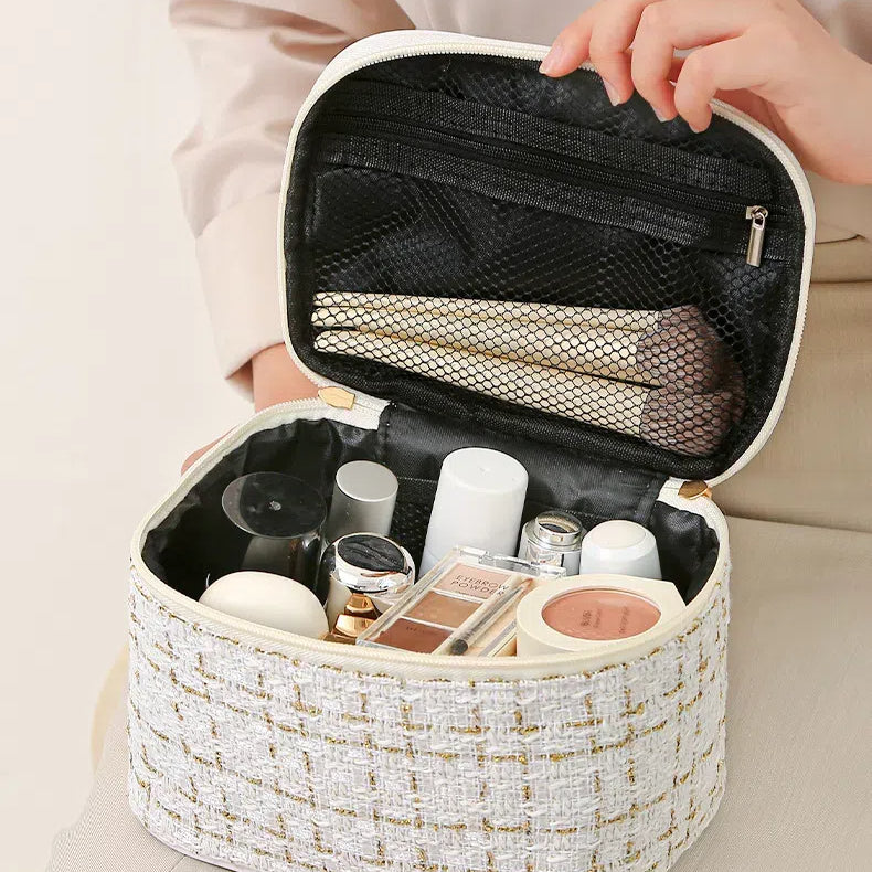 Large Capacity Travel Cosmetic Bag with Handle