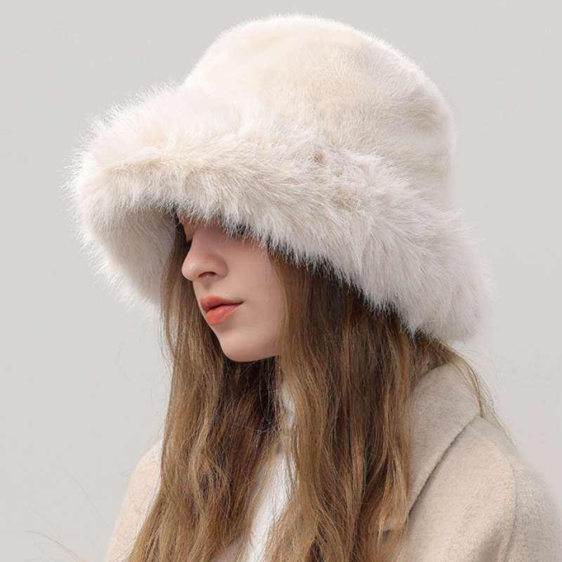 Plush Faux Fur Fluffy Bucket Hat | Luxuriously Cozy Winter Accessory