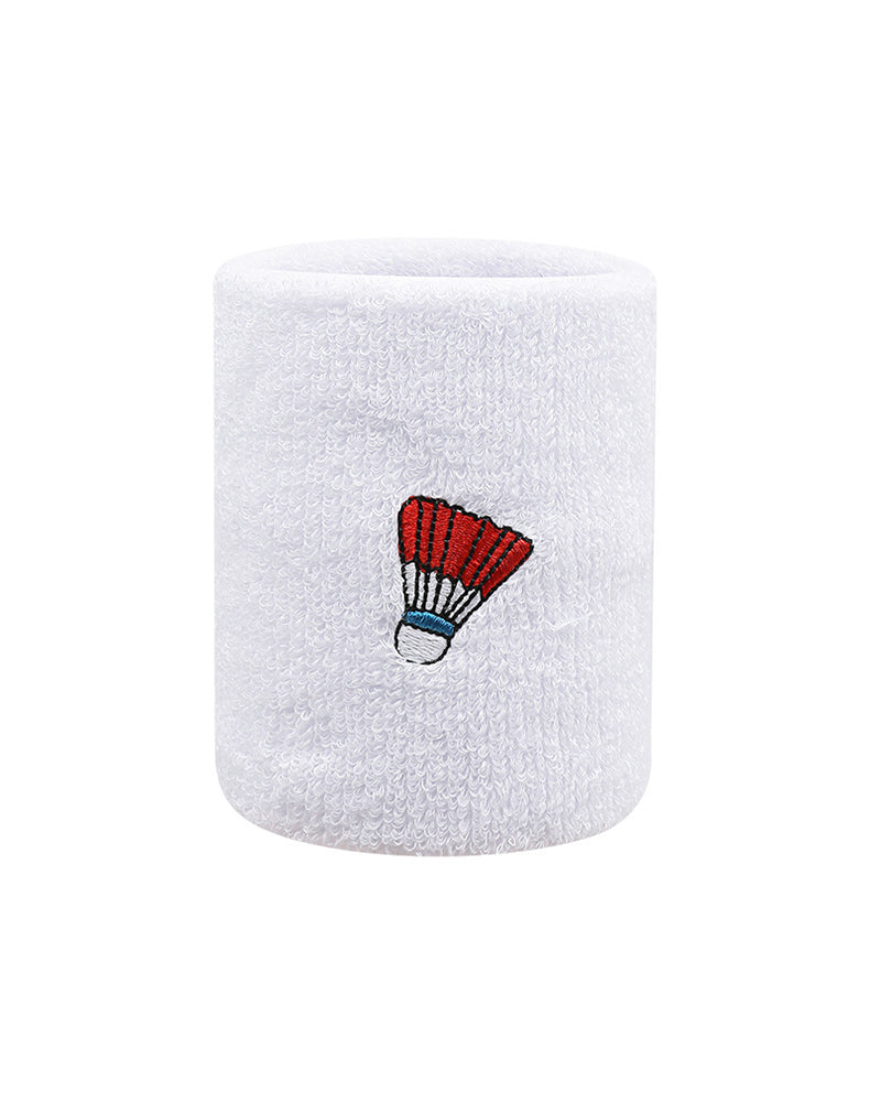Badminton Embroidery Sports Wristband Set