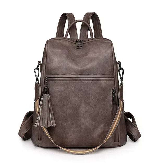 Elegant PU Leather Backpack | The Perfect Companion for Outings