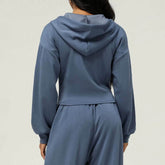 Long Sleeve Sports Coat With Hoodie
