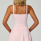 Wide Shoulder Straps Sport Tank Top with Removable Chest Pad