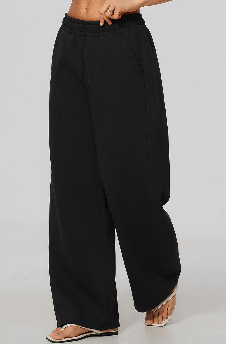 Wide Leg Casual Sweatpants with Pockets