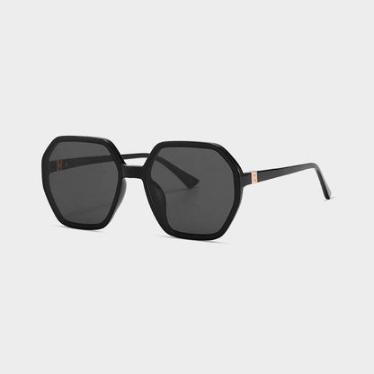 Oversized Vintage Hexagon Sunglasses - Gray