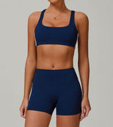 Square Neck Yoga Bra Cami Crop Top