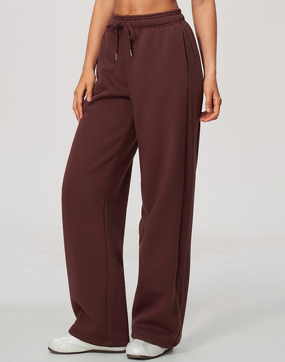 Wide Leg Fleece Running Sweatpant with Pockets